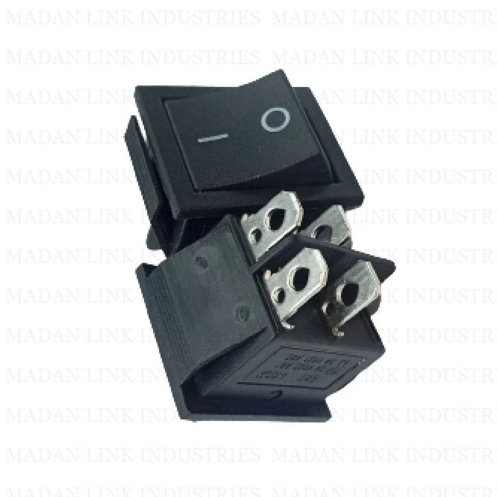 Rocker Switch Black On Off 4 Pin
