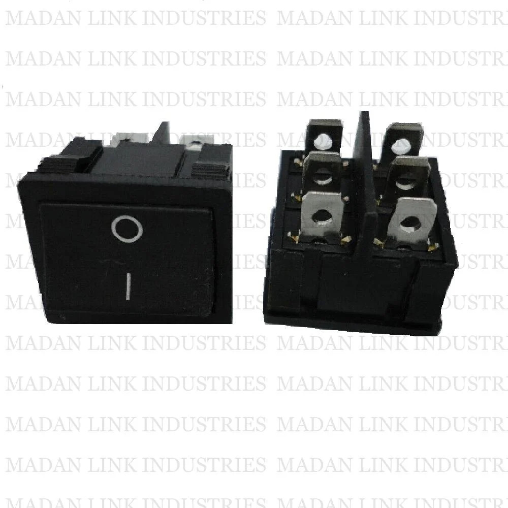 Rocker Switch Black 6 Pin On-off - Material: Copper