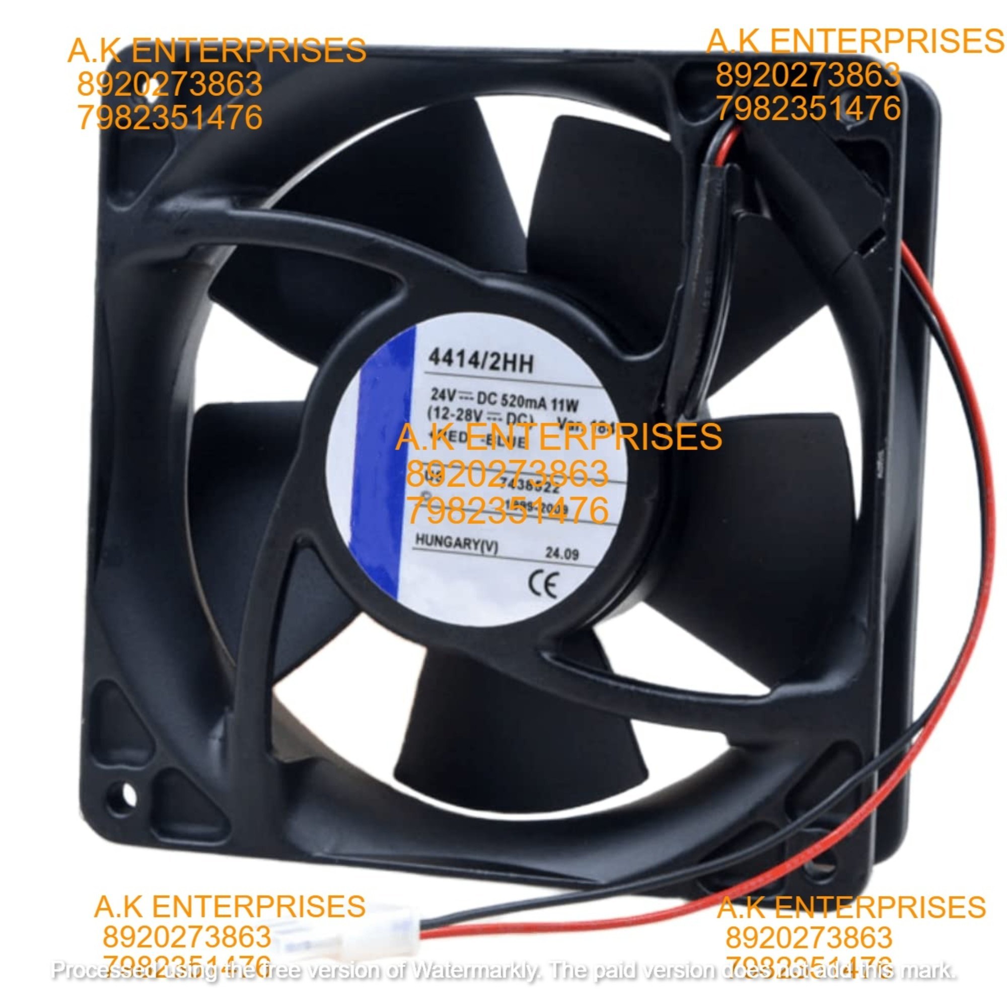 EBM PAPST 4414/2HH 520mA 24V 11W 12038 Cooling Fan 2-Wire