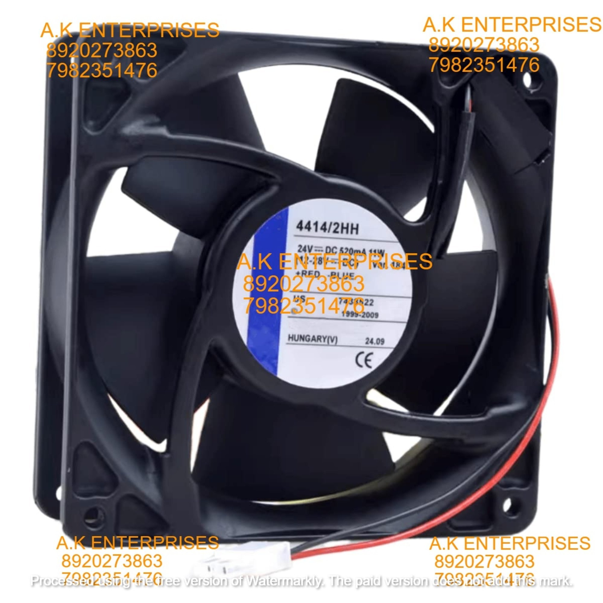 EBM PAPST 4414/2HH 520mA 24V 11W 12038 Cooling Fan 2-Wire