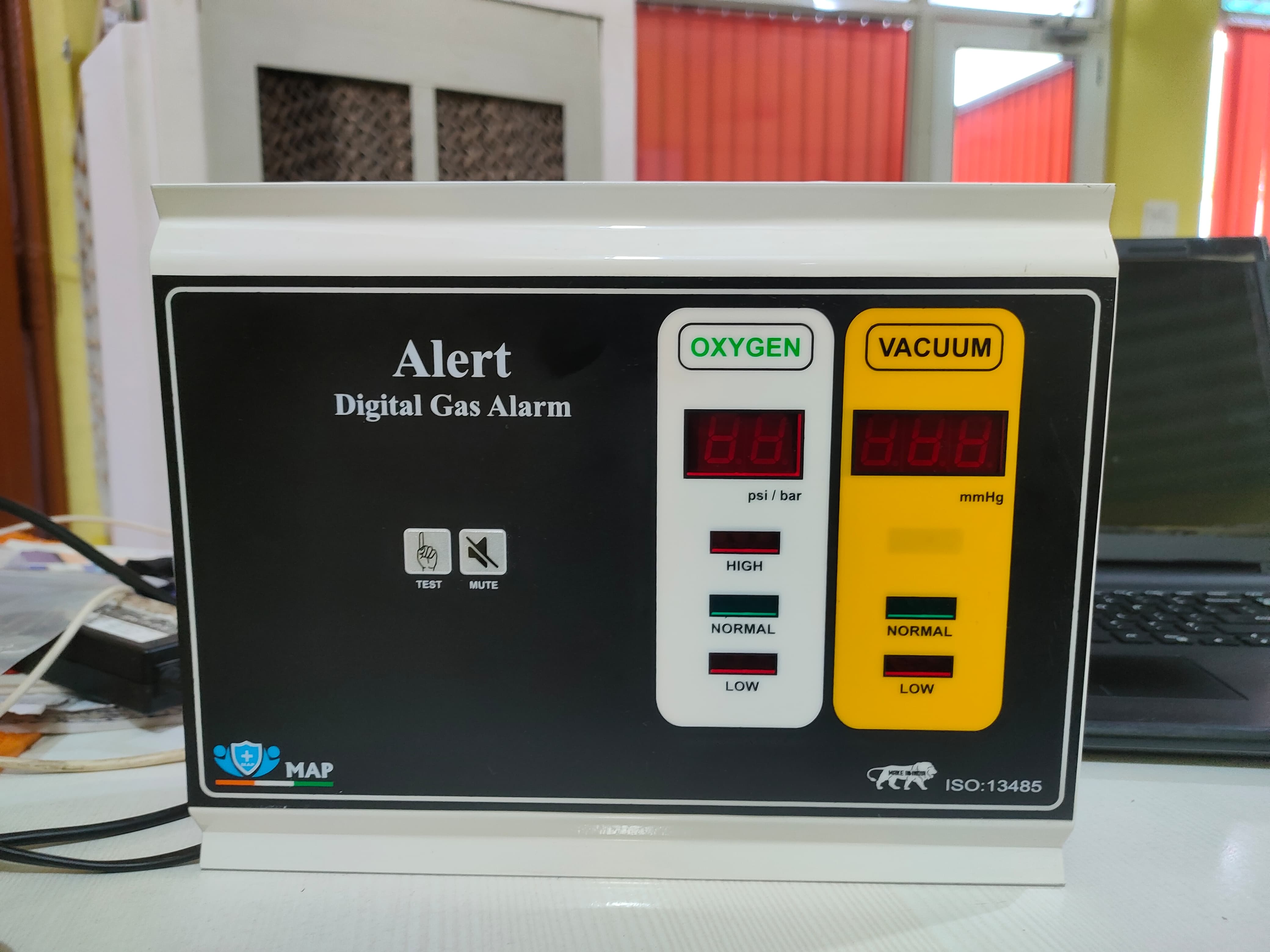 Digital Gas O2-vac Alarm System - Dimension (L*w*h): 300x200 Millimeter (Mm)