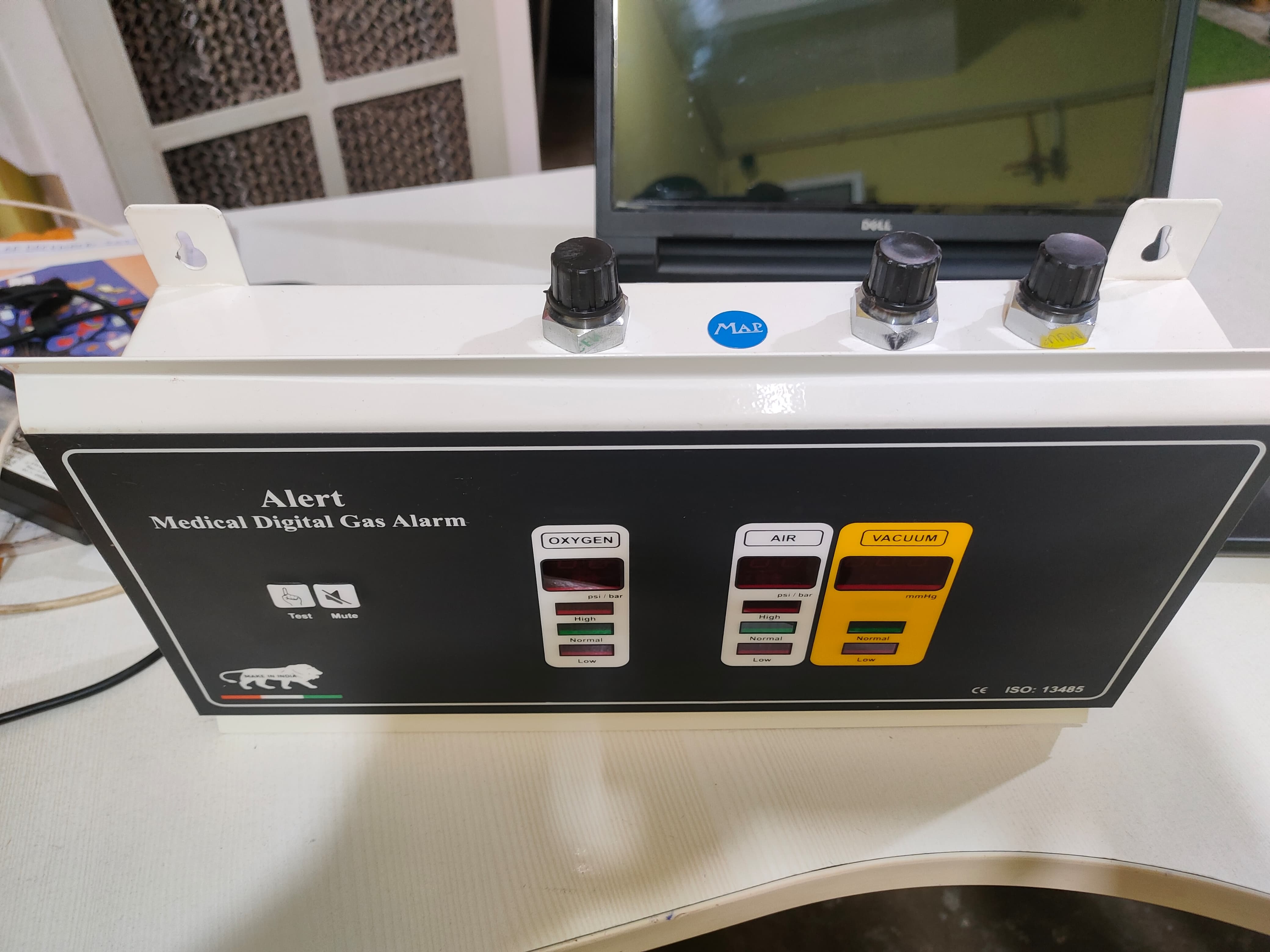 Digital Gas Alert Alarm For 3 Gases - Dimension (L*w*h): 300x200 Millimeter (Mm)