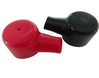 Pvc Battery Terminal Covers - Soft & Glossy Pvc, 2mm Thickness, Red & Black Color | Oil Proof, Waterproof, Weather Proof, Smooth Surface