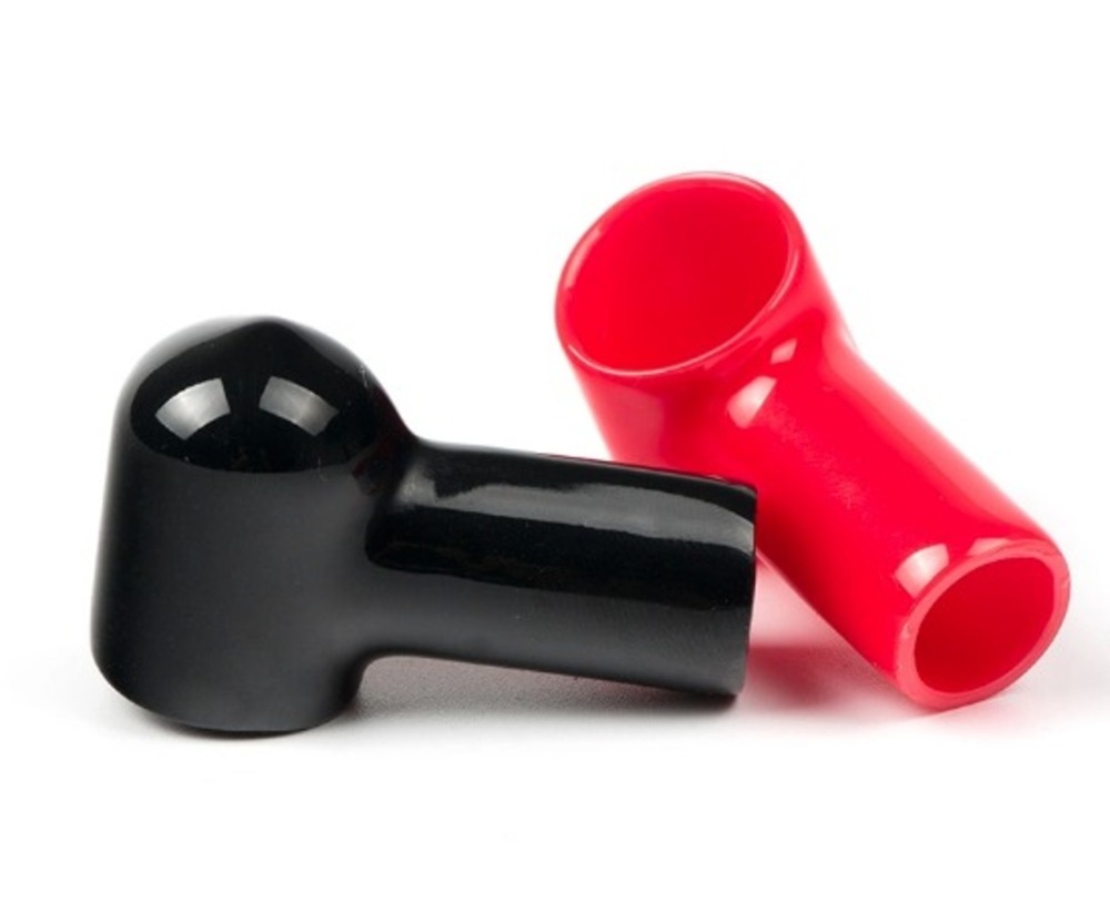 Pvc Battery Terminal Covers - Soft & Glossy Pvc, 2mm Thickness, Red & Black Color | Oil Proof, Waterproof, Weather Proof, Smooth Surface