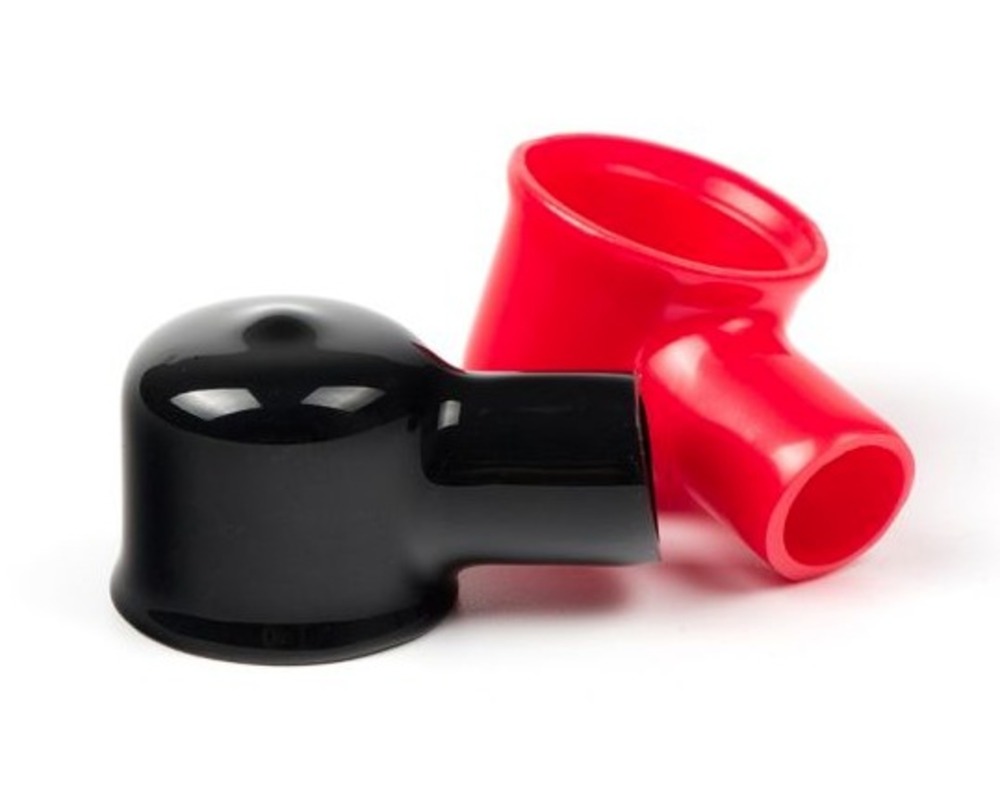Pvc Battery Terminal Covers - Soft & Glossy Pvc, 2mm Thickness, Red & Black Color | Oil Proof, Waterproof, Weather Proof, Smooth Surface