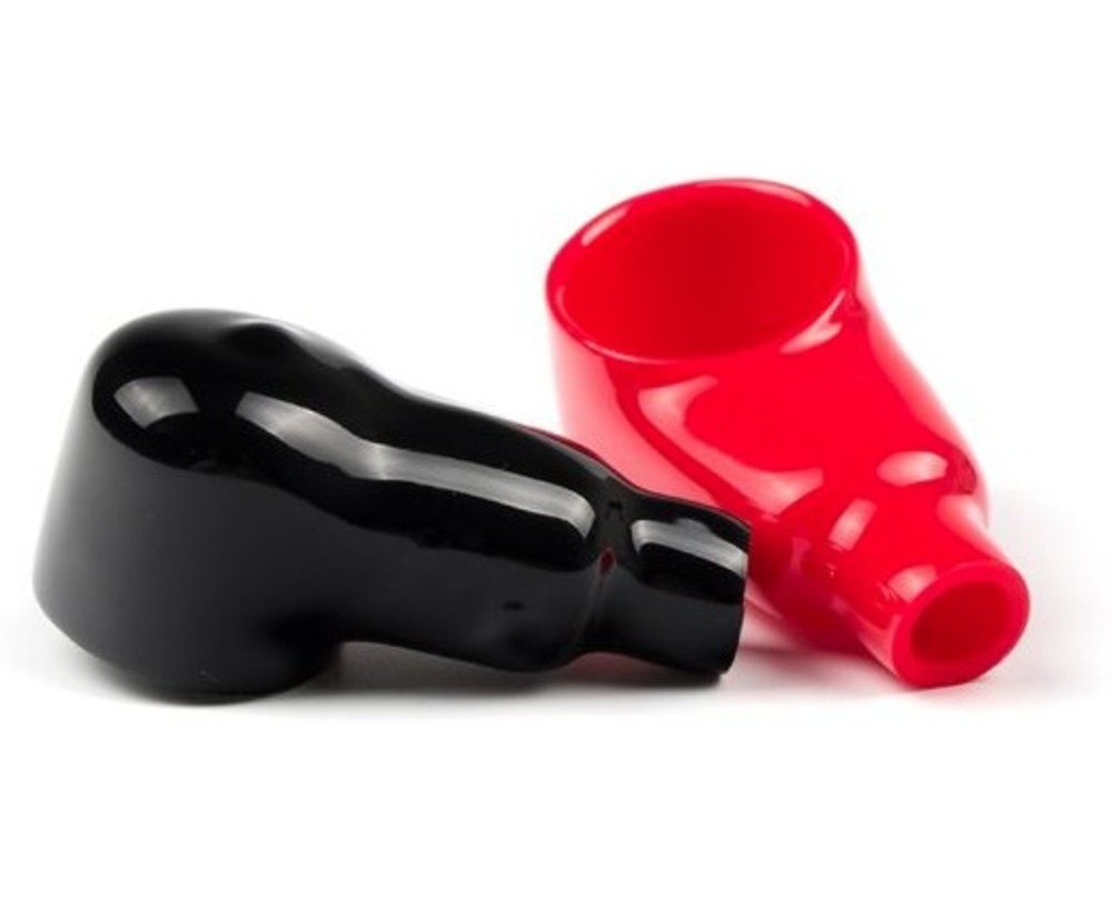 Pvc Battery Terminal Covers - Soft & Glossy Pvc, 2mm Thickness, Red & Black Color | Oil Proof, Waterproof, Weather Proof, Smooth Surface