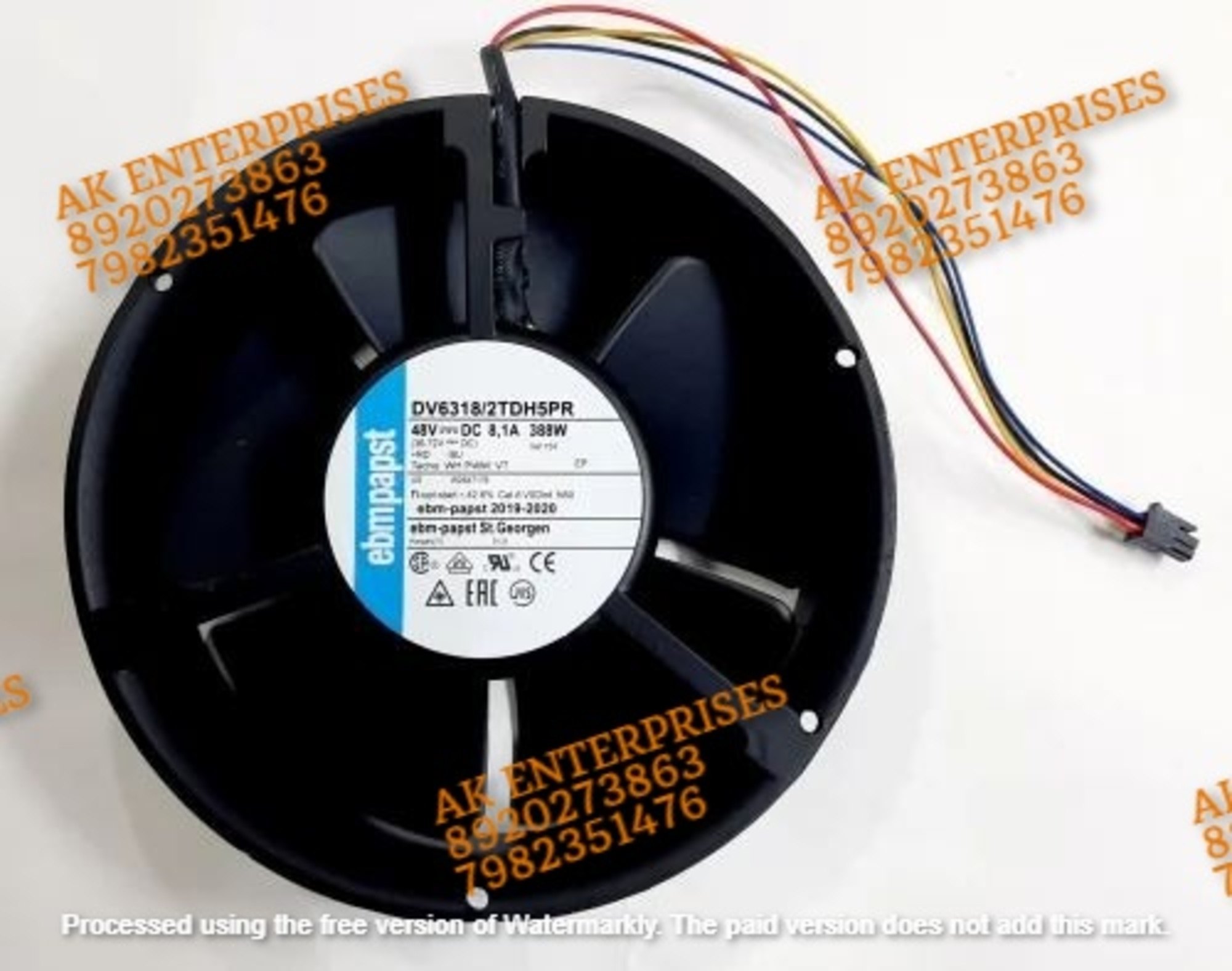 EBM PAPST DV6318/2TDH5PR 48V.DC COOLING FAN