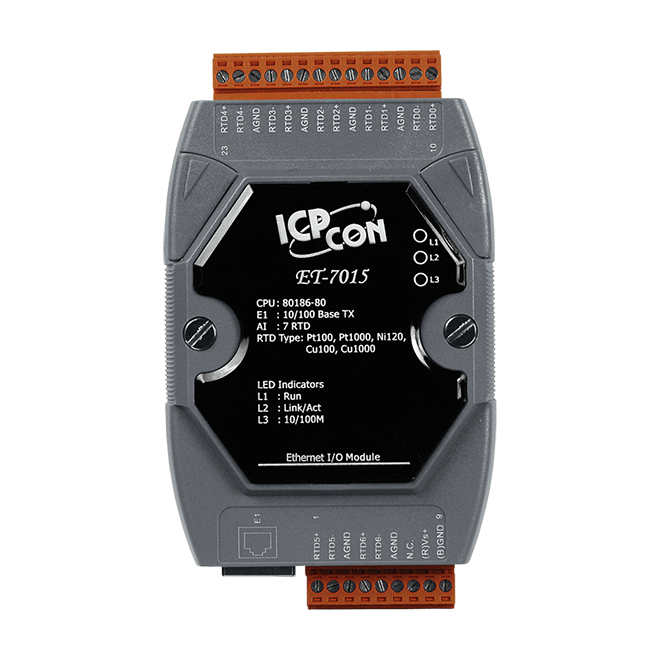 Black Ethernet Io Module With 4-ch Analog Outputs