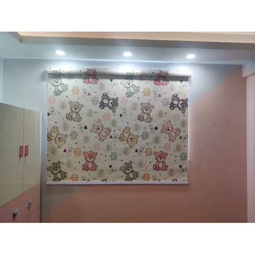 Floral Printed Polyester Blind