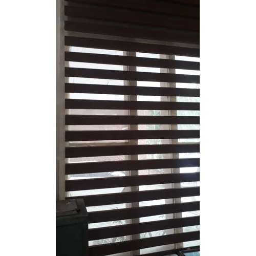 Zebra Polyester Blind - Color: Brown