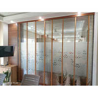 Horizontal Wooden Blind - Color: Dark Coffee