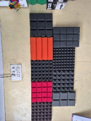 Acoustic Pyramid Foam Sheet - Color: Any