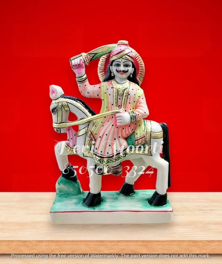 Marble Golu devta Statue 