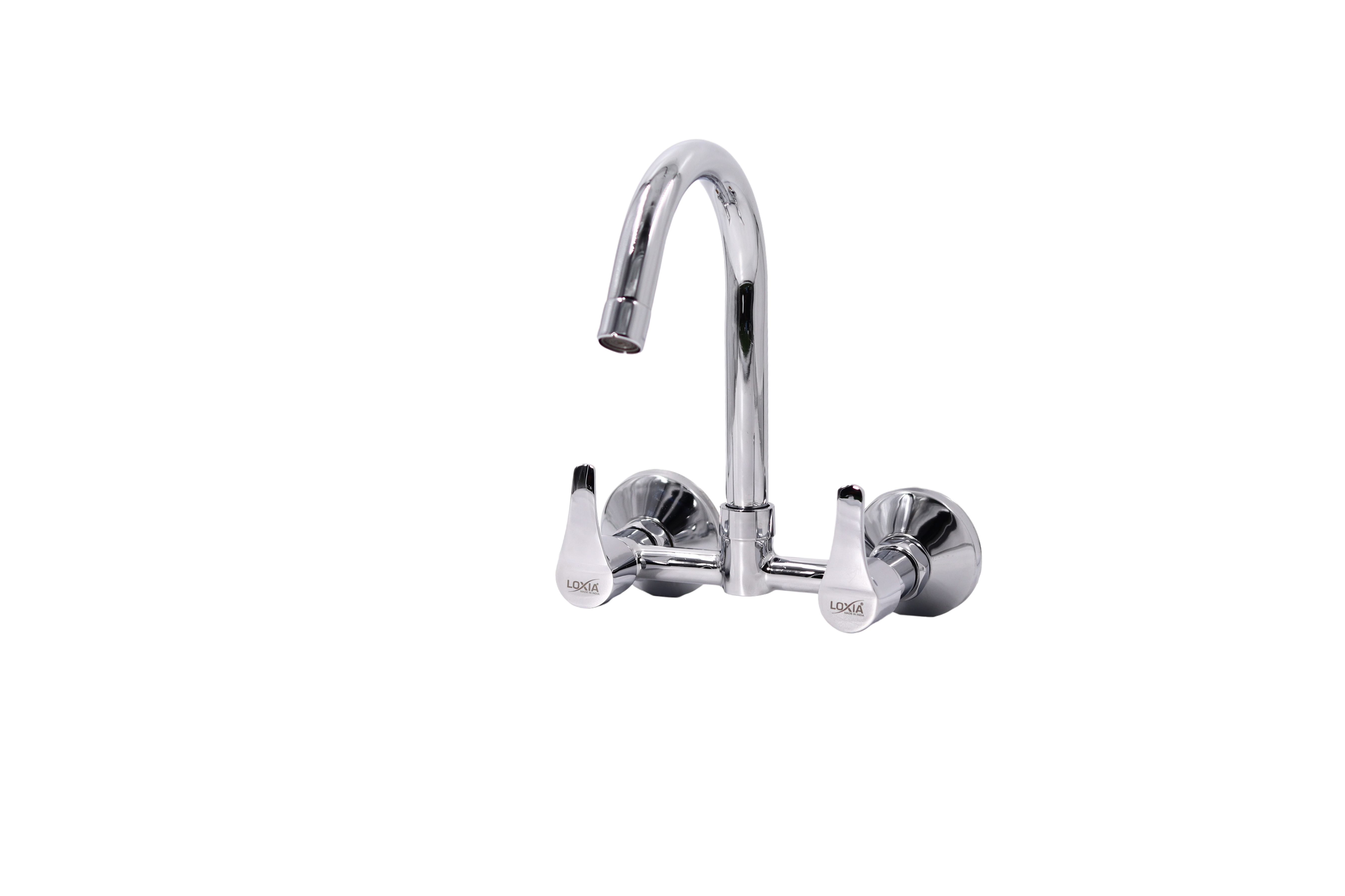 Loxia Step Sink Mixer - Chrome Finish, 360-degree Rotation, Includes Brass And Ss 304 Components, Flow Rate 6 L/min, 1.5 Cm Inlet Hole Diameter