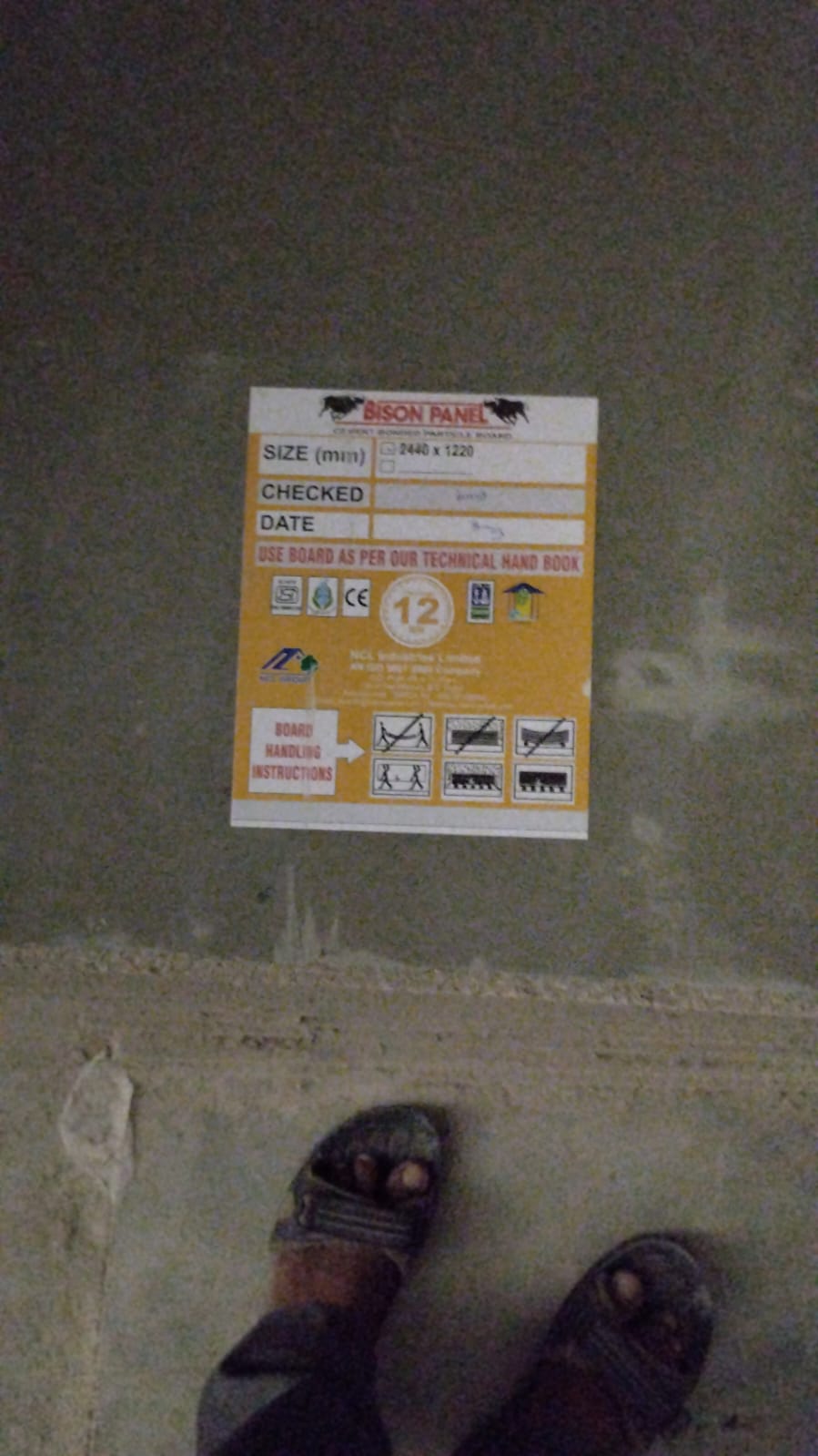 Bison Cement Boards - Cement, Standard Size, Classic Grey | Coated For Durability, Ideal For Industrial Applications In The Construction Sector