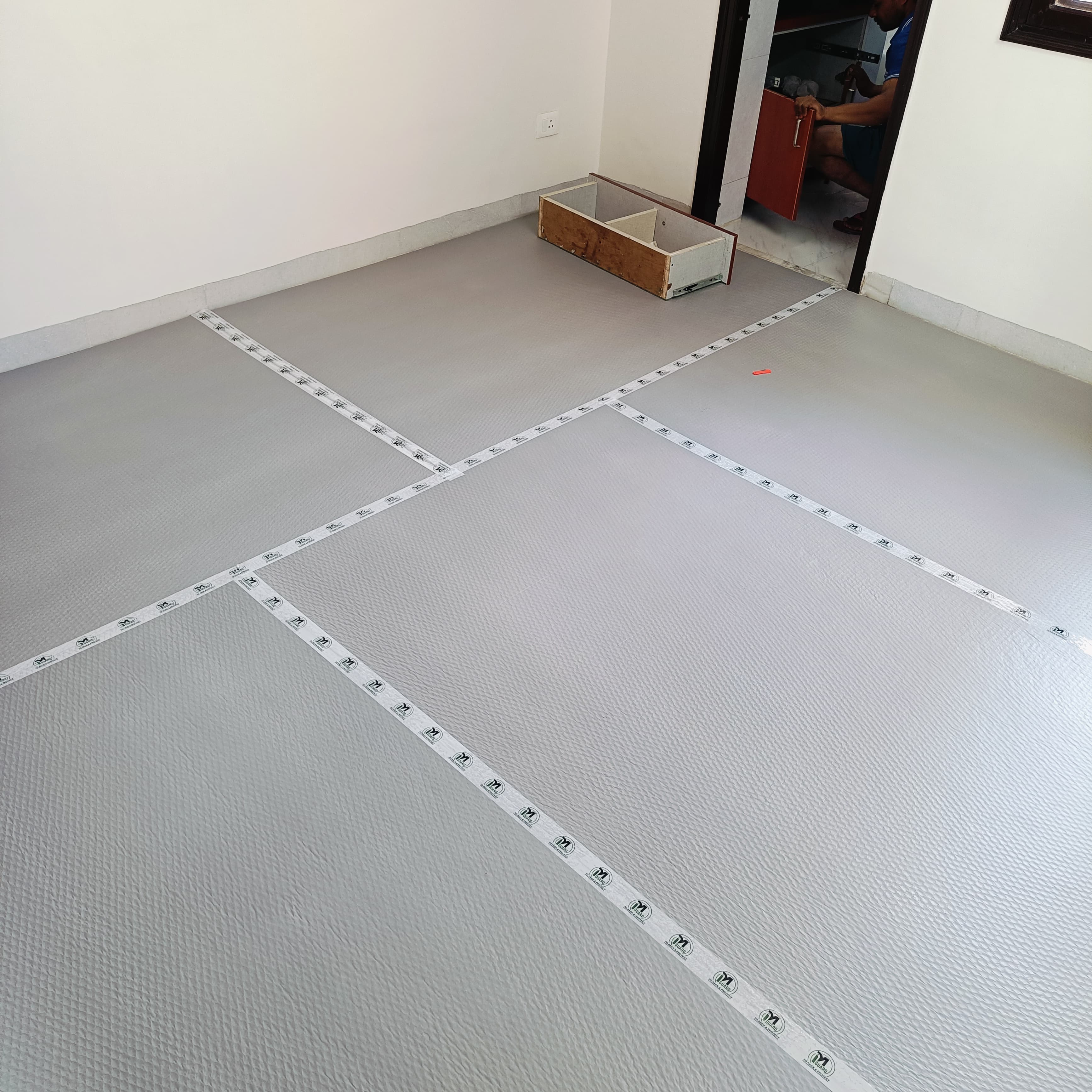 Floor Protection Sheet - Color: Grey