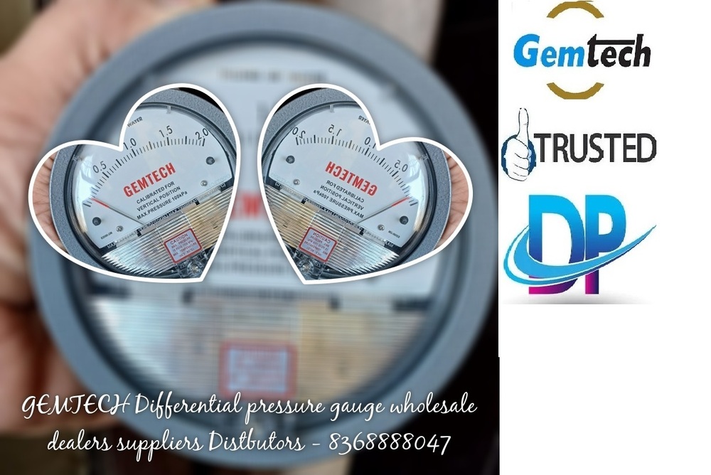 Gemtech Differential Pressure Gauge Delhi - Chakala Industrial Area Maharashtra - Accuracy: A 2% Of Full Span At 70(21(a 3% On -0
