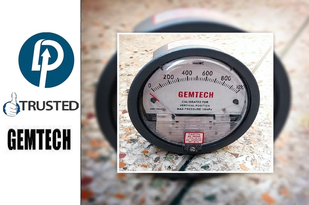 Gemtech Differential Pressure Gauge For Industrial Area Oragadam Tamil Nadu - Accuracy: A 2% Of Full Span At 70(21(a 3% On -0