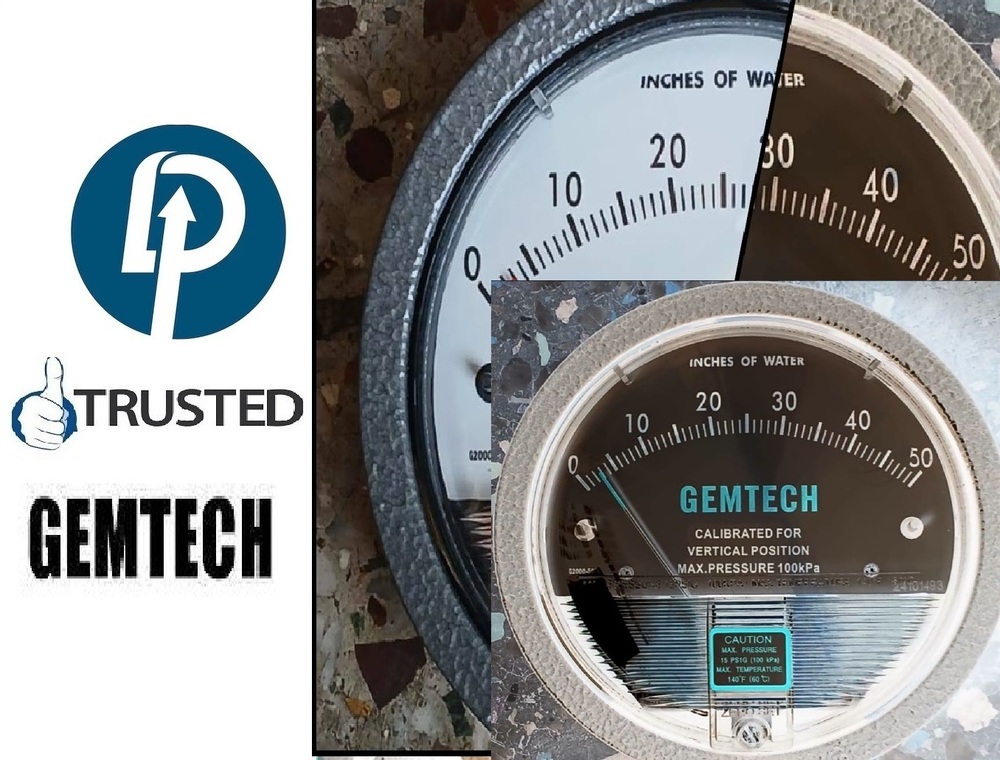 GEMTECH Differential Pressure Gauge for Industrial Area Oragadam Tamil Nadu