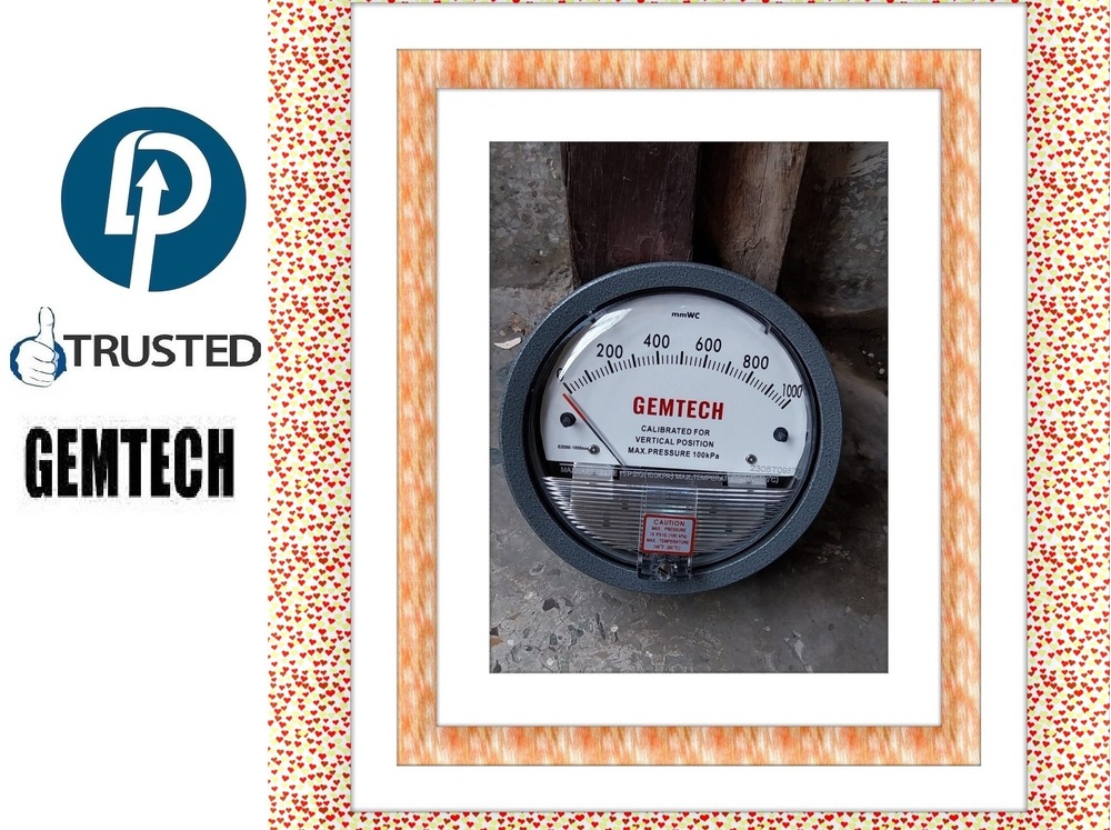 Gemtech Differential Pressure Gauge For Industrial Area Oragadam Tamil Nadu - Accuracy: A 2% Of Full Span At 70(21(a 3% On -0