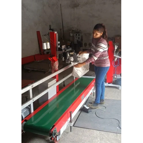 Bag Stitching Conveyor Machine - Color: Multicolor Paint Coated