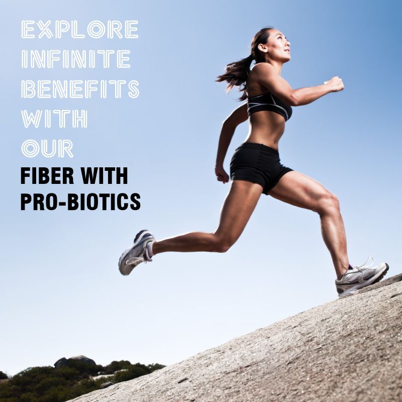 Fiber with pro-biotics for athletes