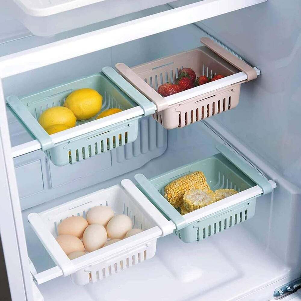 Expandable Adjustable Multipurpose Fridge Storage Baskets