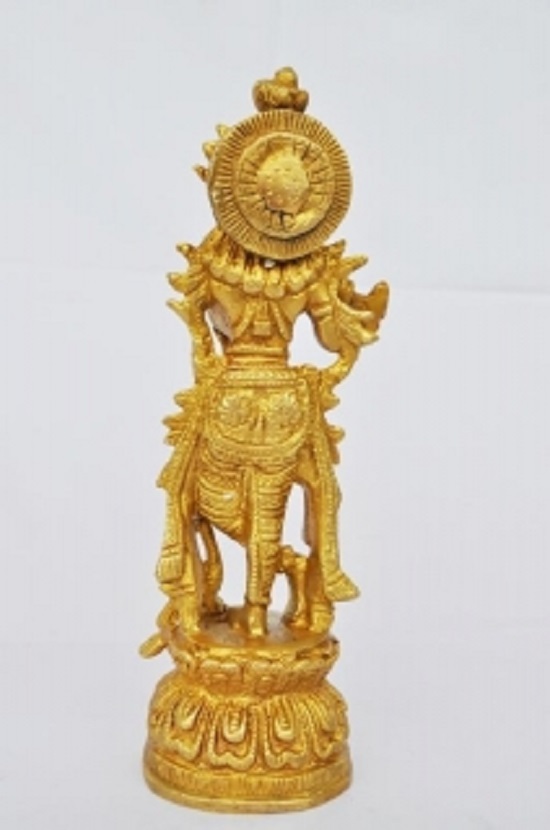 Handmade Lord krishna Brass Statue By Aakrati