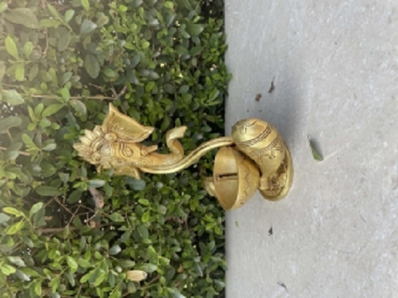 Ganesh Statue With Akhand Diya Table Top Religious Hindu God Figure