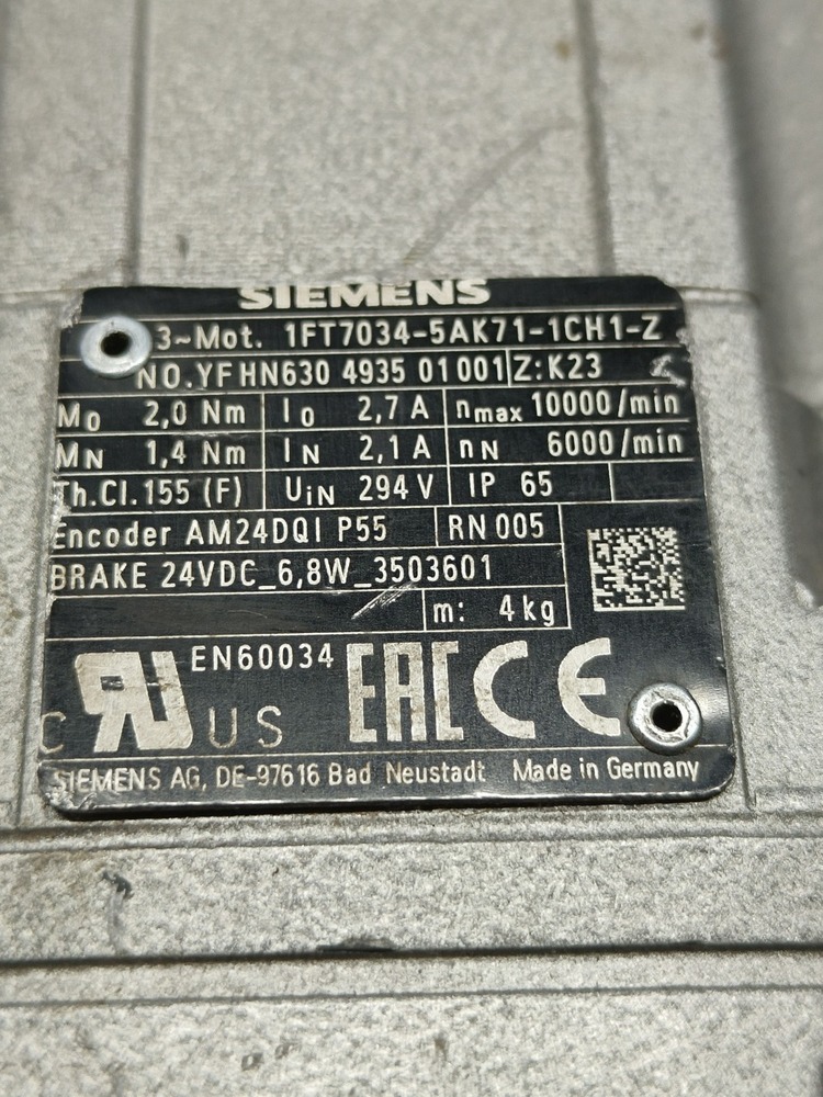 SIEMENS SERVO MOTOR
