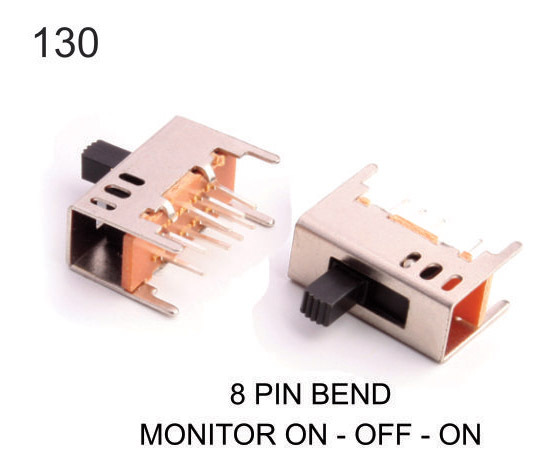 8 PIN BEND SLIDE SWITCH ON-OFF-ON