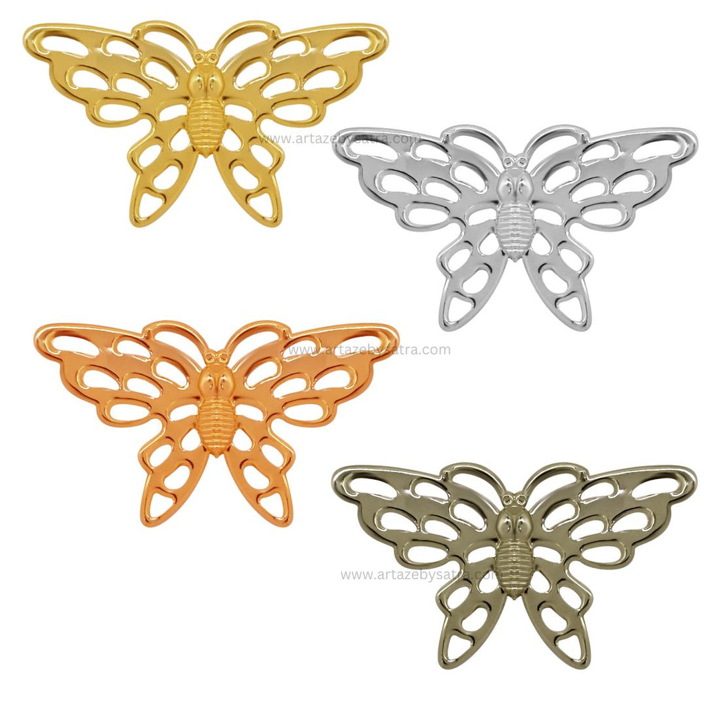 Butterfly Metal Art | Size : 41mm | 20pcs | F-6-14