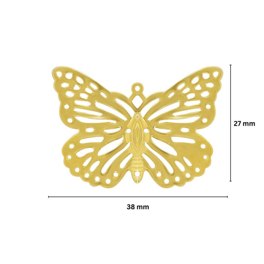 Butterfly Metal Art | Size : 27mm | 50pcs