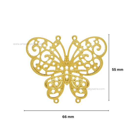 Butterfly Metal Art | Size : 55mm | 10pcs | F-6-18