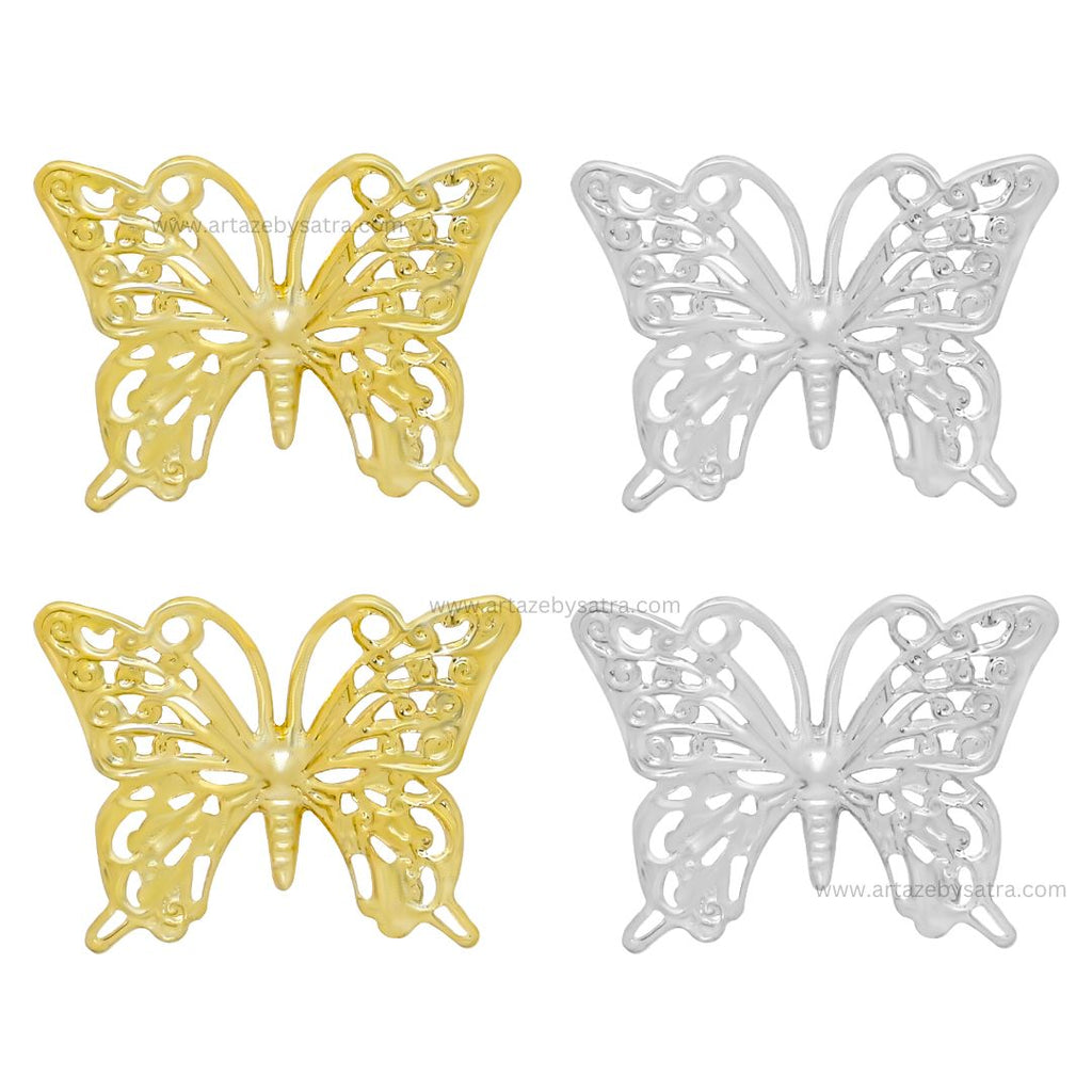 Butterfly Metal Art | Size : 26mm | 20pcs