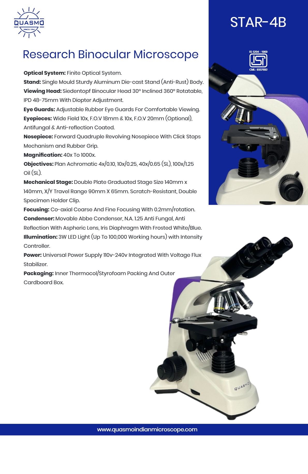 Binocular Microscope Star 4b