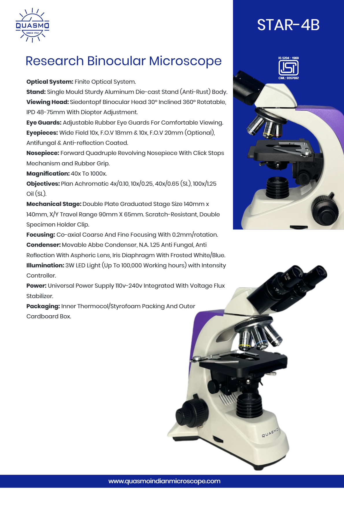 Binocular Microscope STAR 4B