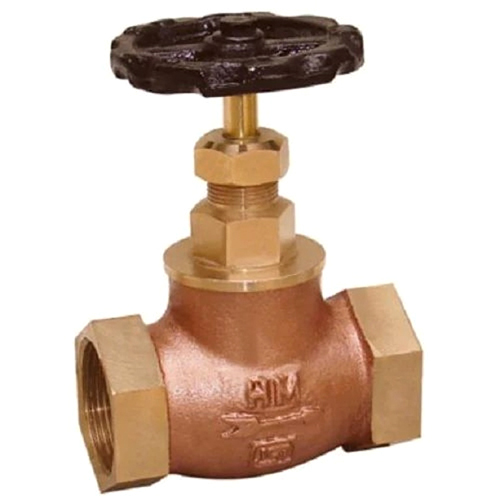 Screwed Ends Gun Metal Globe Valve - 1/2 Inch Size, Polished Surface Finish | Water Compatible, Durable, Warranty Included