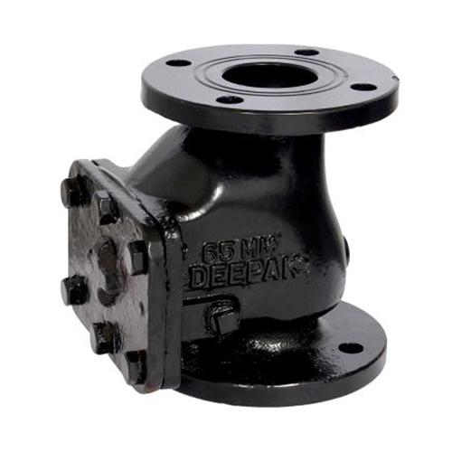 Cast Iron Non Return Reflux Valve - Color: Black