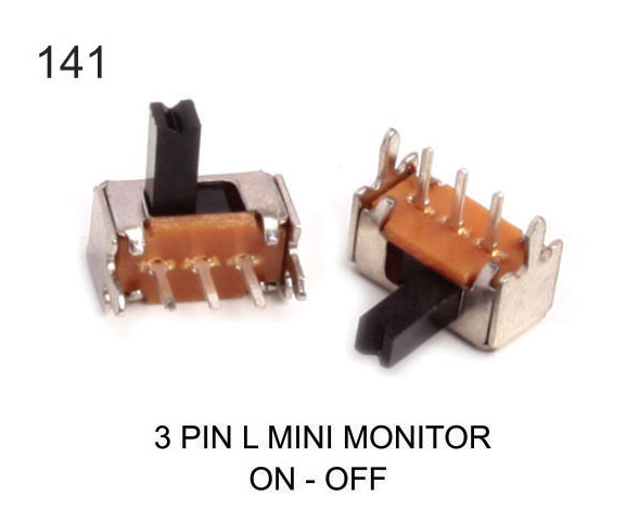 3 PIN L MINI MONITOR ON-OFF