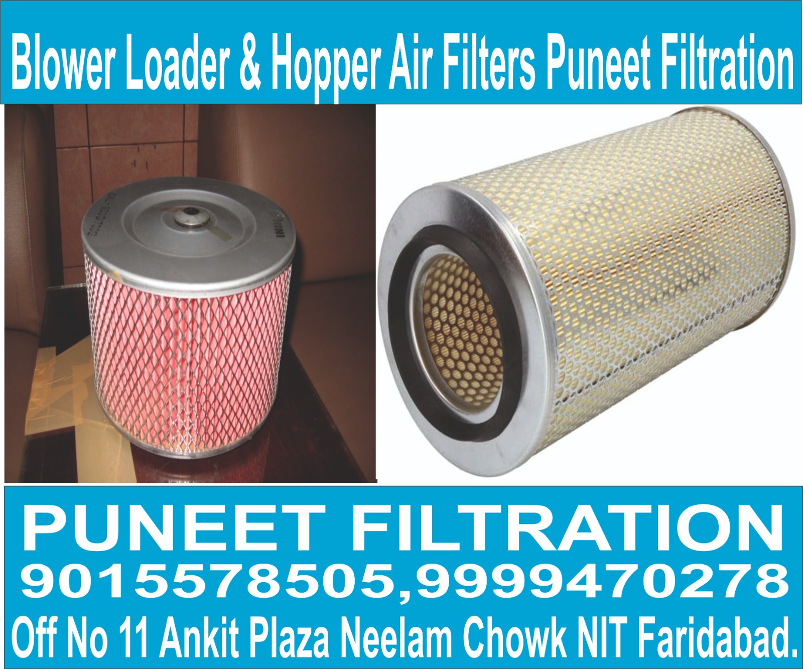 Blower Filter - Metal & Paper, 150x50 Mm , 99% Efficiency, Durable Design, Easy Install, High Efficiency, Long Life, 10 Kpa Pressure Drop