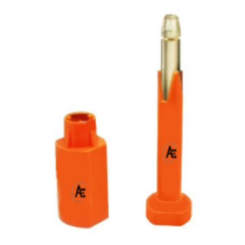 AE-46 Anti Spin High Security Seal - PP Material, 12mm Diameter, Orange Color | Round Shape, Different Sizes, Easy Application for Industrial Use