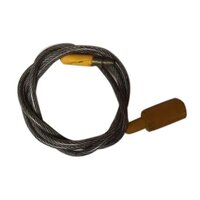 Pvc Tube Covered Wire Seal - Pvc And Steel Material, 1 Meter Length, Black Color, -50 To +80 Degree Celsius Range, Tensile Strength > 3.5 Kn, Round Shape