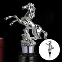 CHERRYBOX On Da House Luxury Pack Zinc Alloy Metal Horse Shape  Bottle Stopper/Round Air Tight Seal | Bottle Cap in Gift Box