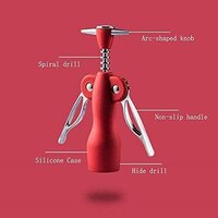 CHERRYBOX On Da House Bottle Opener | Cork Screw | Bottle Opener - Red