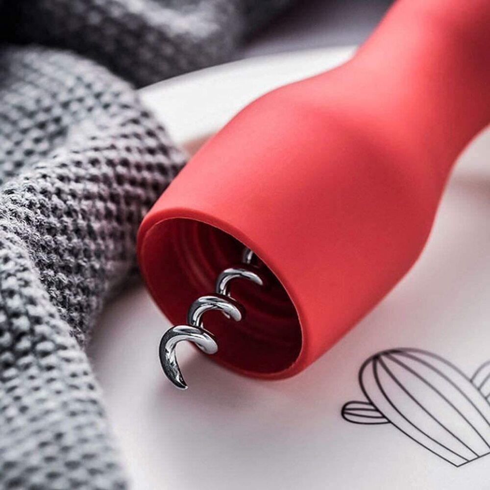 CHERRYBOX On Da House Bottle Opener | Cork Screw | Bottle Opener - Red