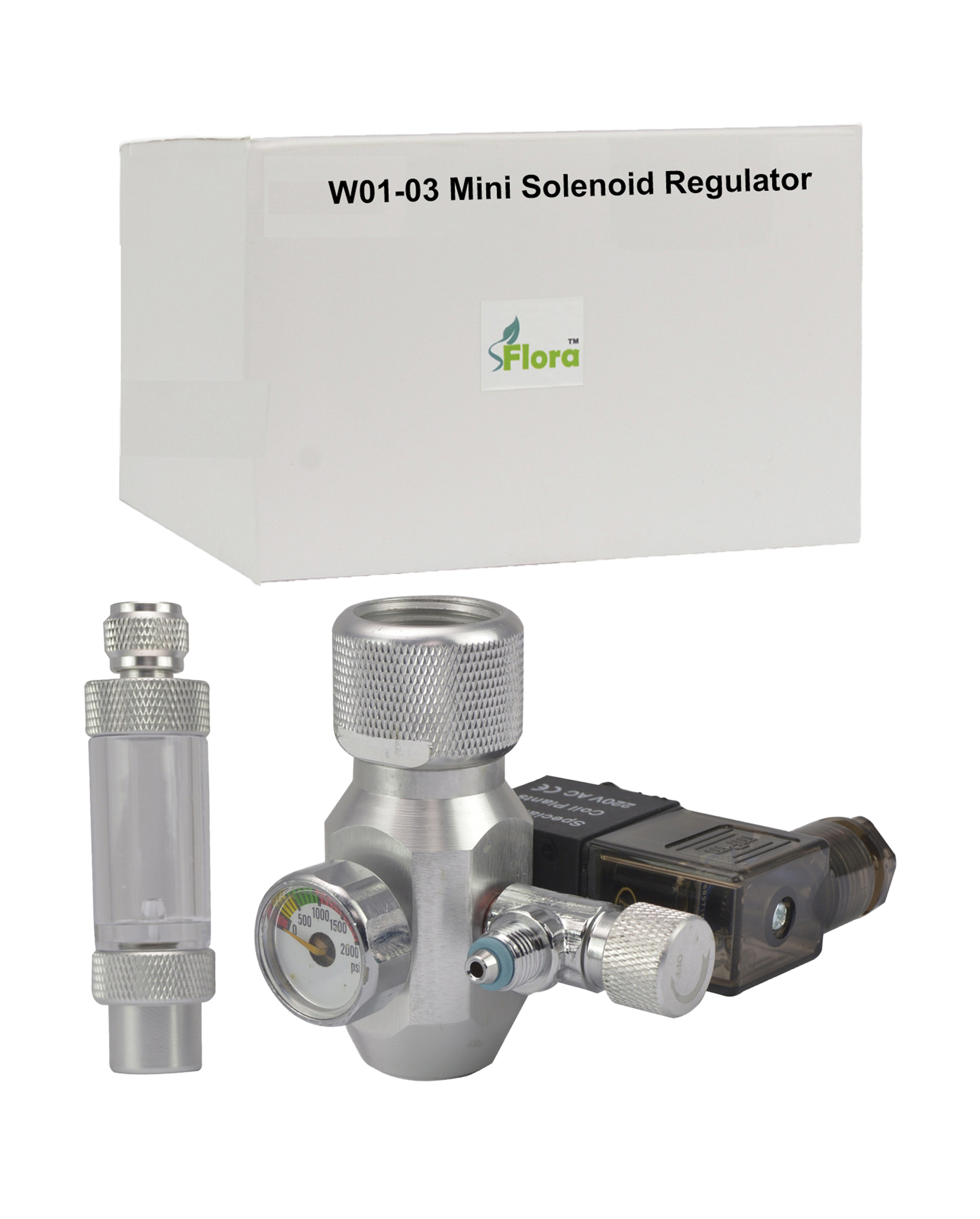 W01 03 Mini Solenoid Regulator 1 Gauge Regulator Sflora