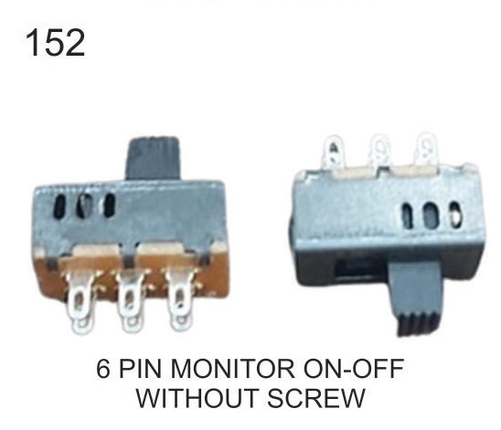 6 PIN SLDIE SWITCH ON-OFF WITHOUT SCREW