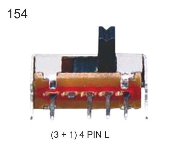 4 PIN  SLIDE SWITCH