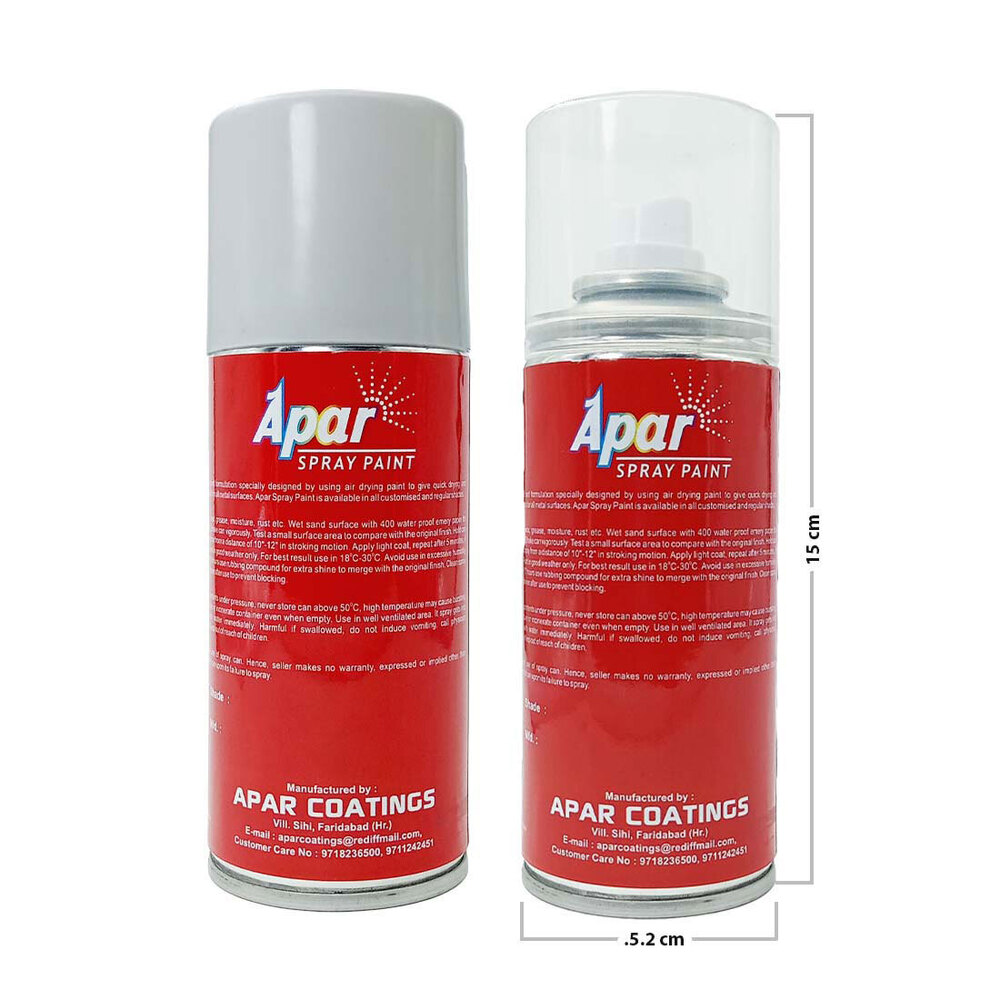 Apar Spray Paint Everest White (Rc Colour Name) +Pc Compatible For Mahindra Thar, Xuv700, Scorpio-n, Xuv400 Cars -225 Ml (Pack Of 2-pcs) - Physical Form: Liquid